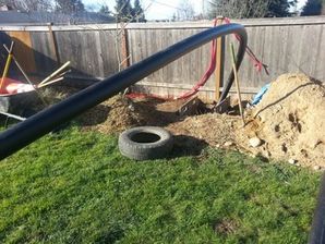 Before, During and After of a Main Sewer Line Trench Repair Tacoma, WA